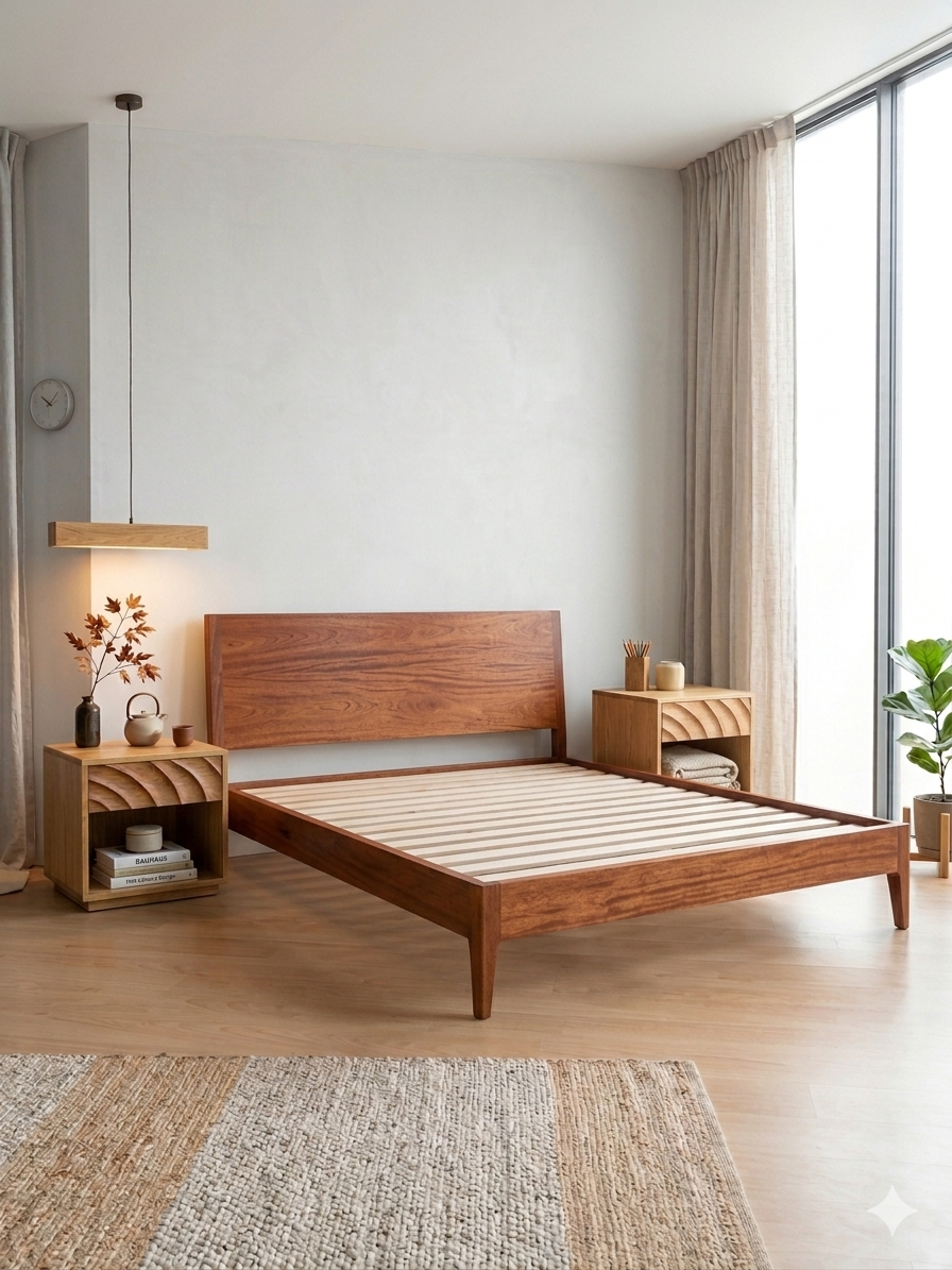 African Mahogany Bed