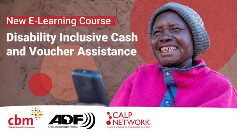 Disability Inclusive Cash and Voucher Assistance E-Learning Course
