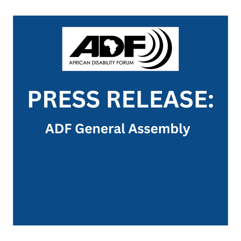 PRESS RELEASE: African Disability Forum General Assembly – 1 Sept 2024, Nairobi