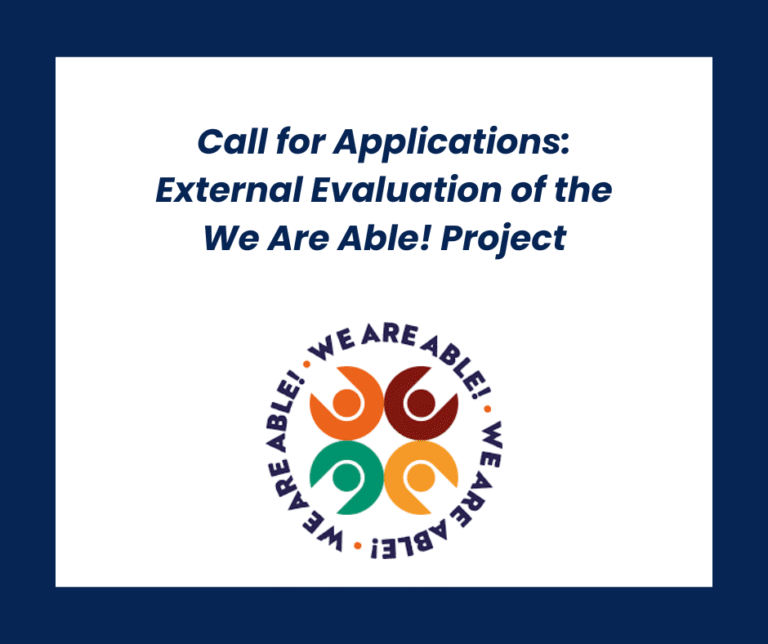 Call for Applications: External Evaluation of the We Are Able! Project
