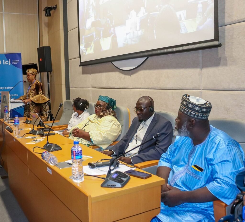 Marie Louise Abomo, Commissioner at the African Commission on Human and Peoples’ Rights speaking during the ACHPR side event