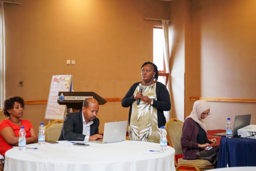 One of the ADF safeguarding focal points presents during the training