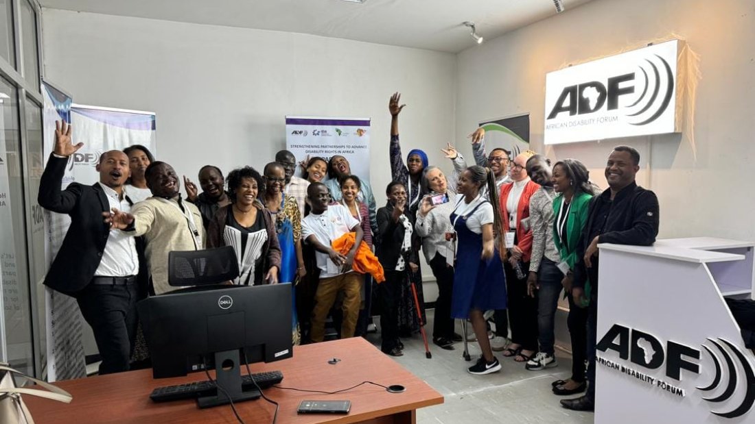 Youth-Led Advocacy TOT participants and ADF staff at the ADF Head Office in Addis Ethiopia|Participants from Ghana Nigeria Rwanda Kenya Ethiopia Uganda and Senegal pose for a photo at the end of the one week workshop