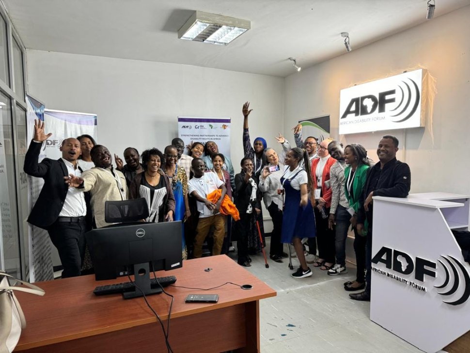 Youth-Led Advocacy TOT participants and ADF staff at the ADF Head Office in Addis Ethiopia|Participants from Ghana Nigeria Rwanda Kenya Ethiopia Uganda and Senegal pose for a photo at the end of the one week workshop